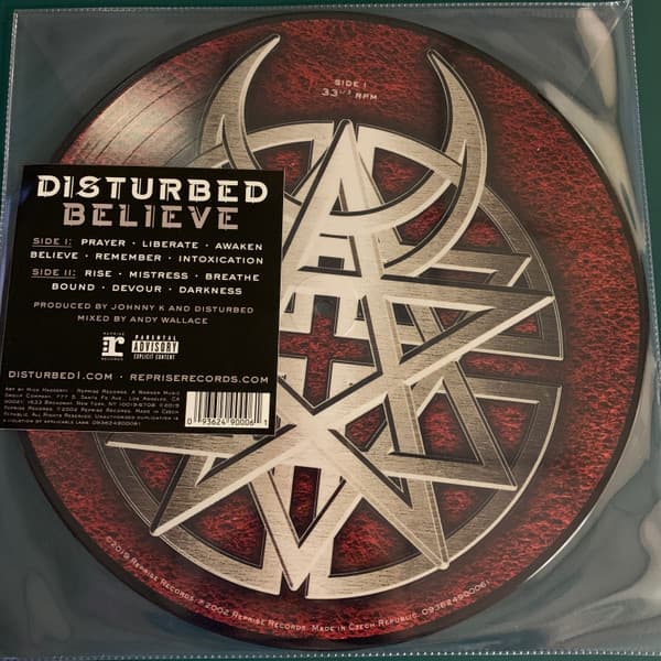 DISTURBED – DISTURBED – BELIEVE (140 GR 12" PICTURE DISC-LTD.)