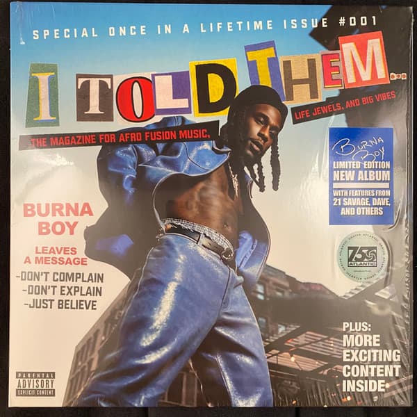 BURNA BOY – BURNA BOY – I TOLD THEM... (140 GR 12")